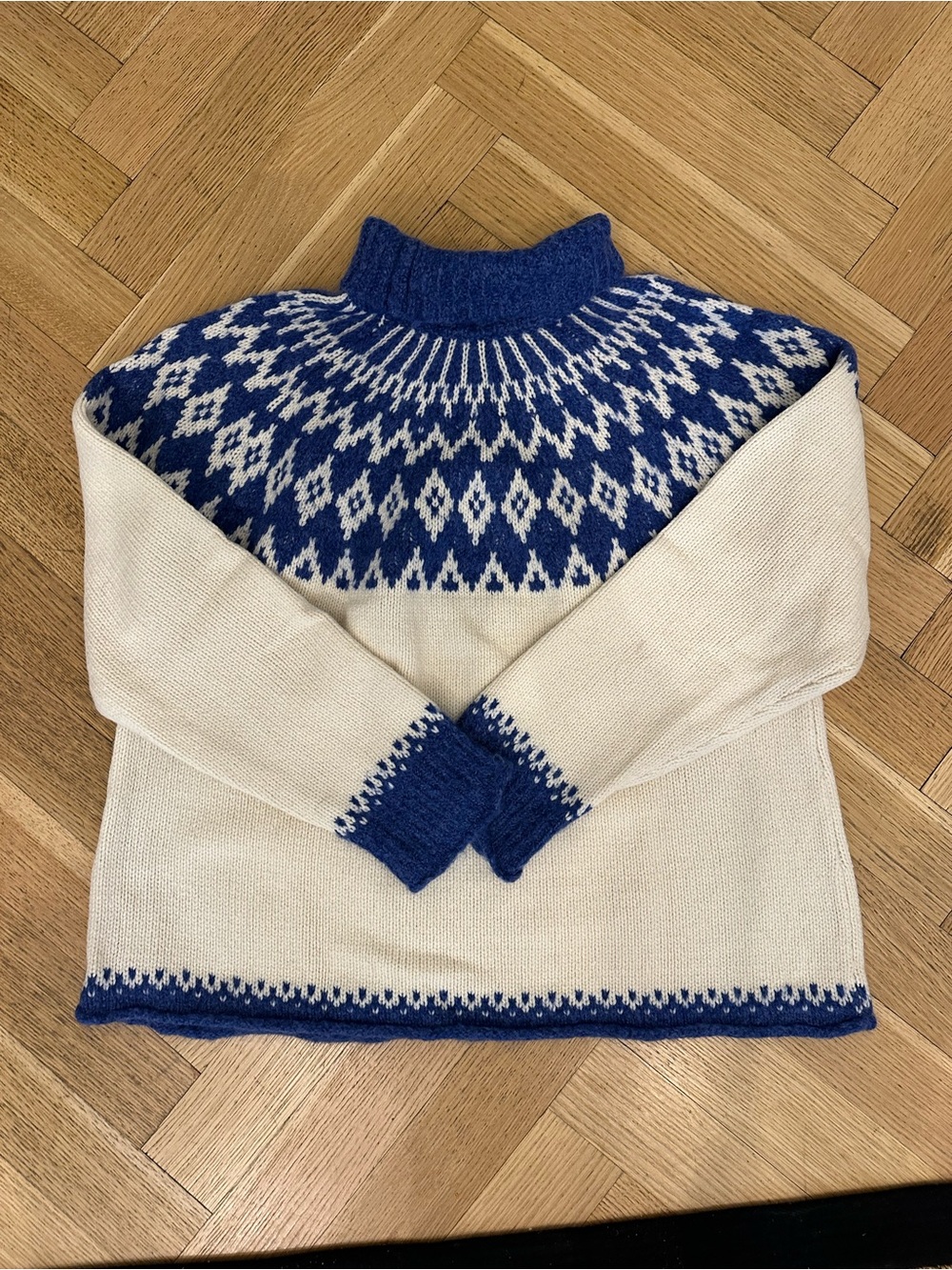 Alex Mill Bailey Fair Isle Turtleneck Sweater cl